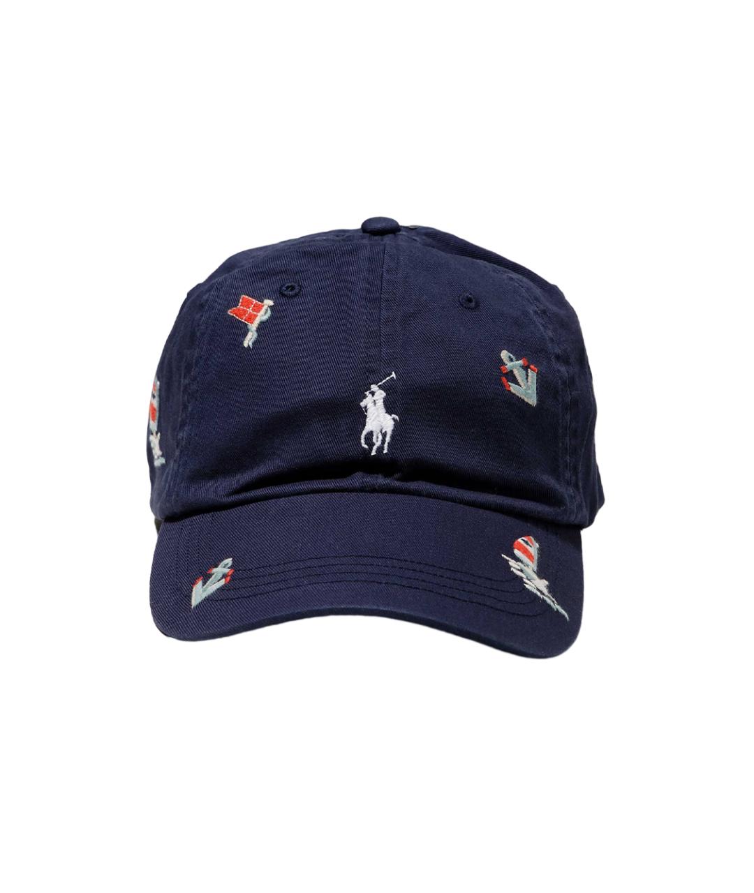 POLO RALPH LAUREN Синяя хлопковая кепка/бейсболка, фото 2