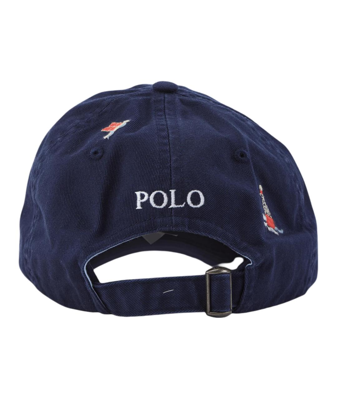 POLO RALPH LAUREN Синяя хлопковая кепка/бейсболка, фото 5