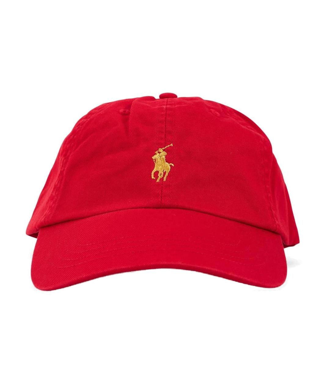 POLO RALPH LAUREN Красная хлопковая кепка/бейсболка, фото 1