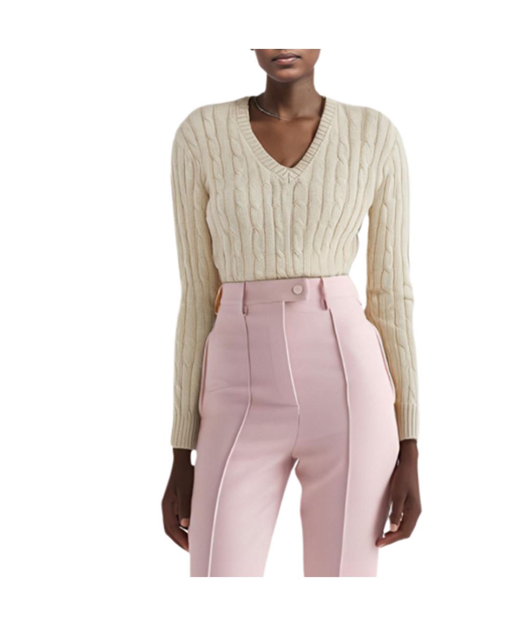 POLO RALPH LAUREN Бежевый джемпер / свитер, фото 3