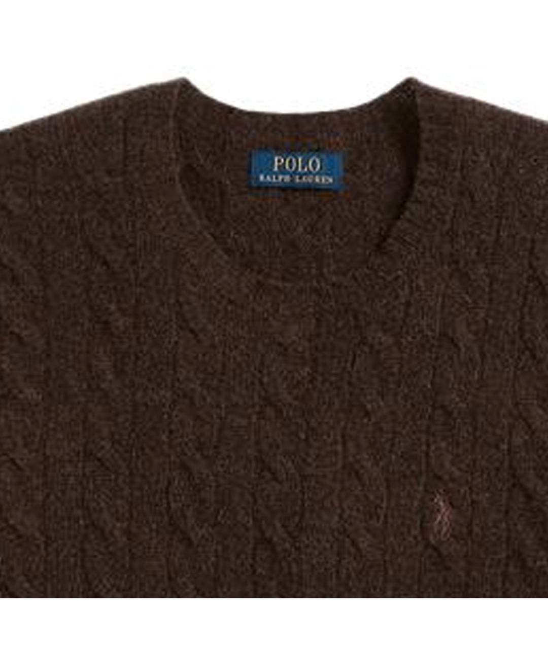 POLO RALPH LAUREN Коричневый джемпер / свитер, фото 5