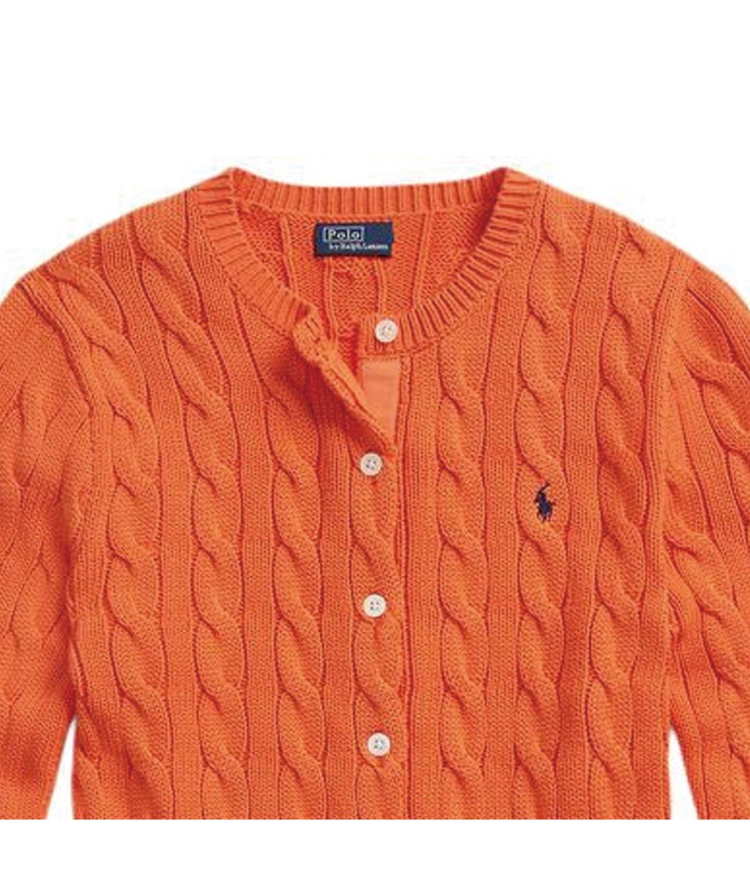 POLO RALPH LAUREN Оранжевый кардиган, фото 6