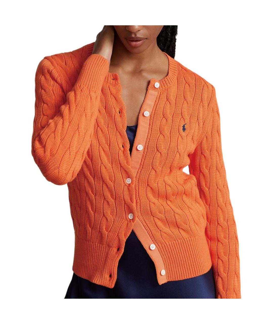 POLO RALPH LAUREN Оранжевый кардиган, фото 4