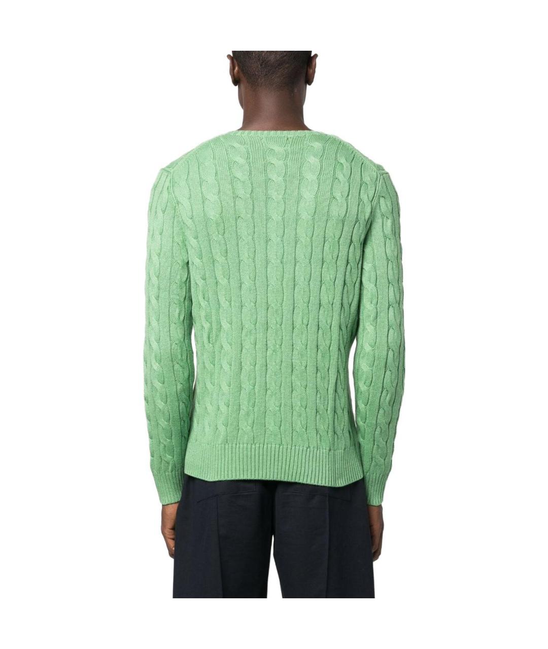 POLO RALPH LAUREN Зеленый джемпер / свитер, фото 4
