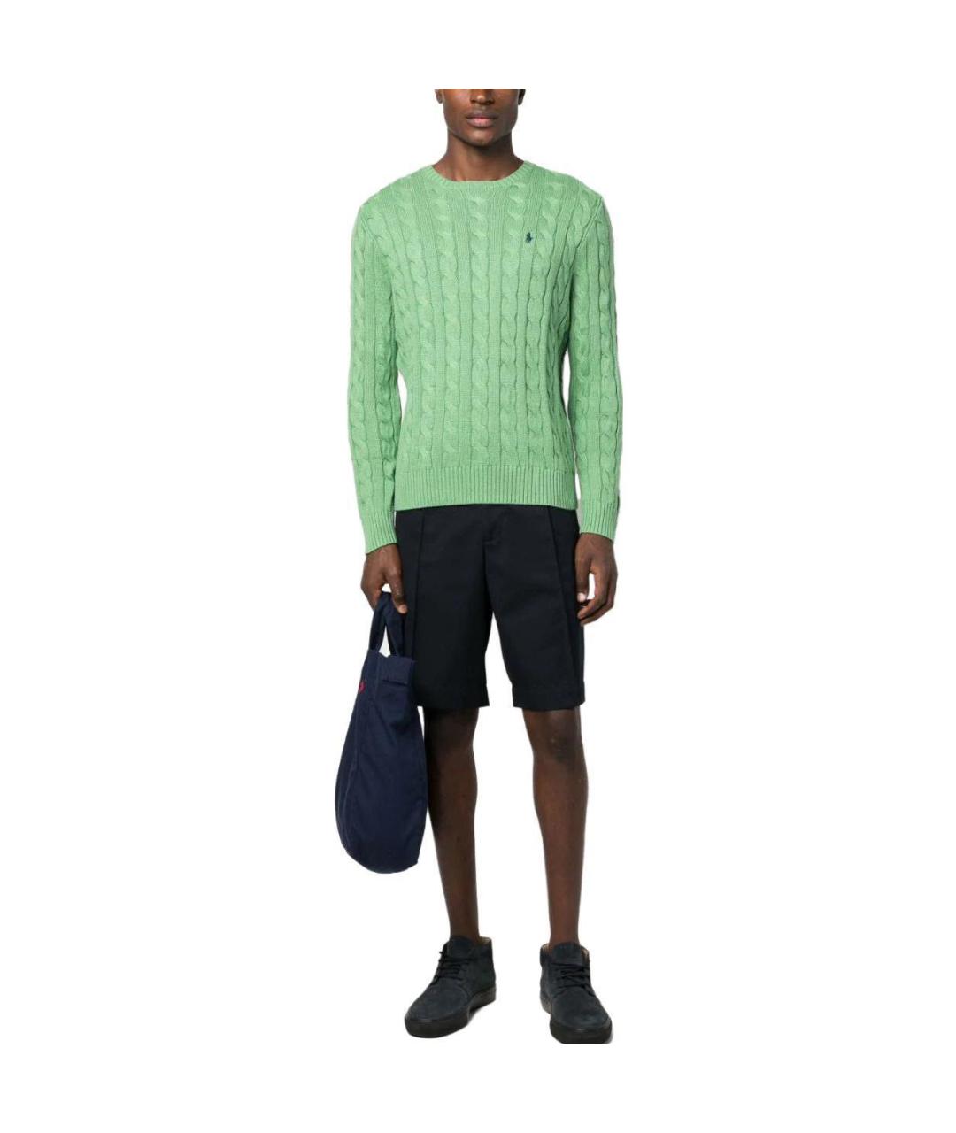 POLO RALPH LAUREN Зеленый джемпер / свитер, фото 3