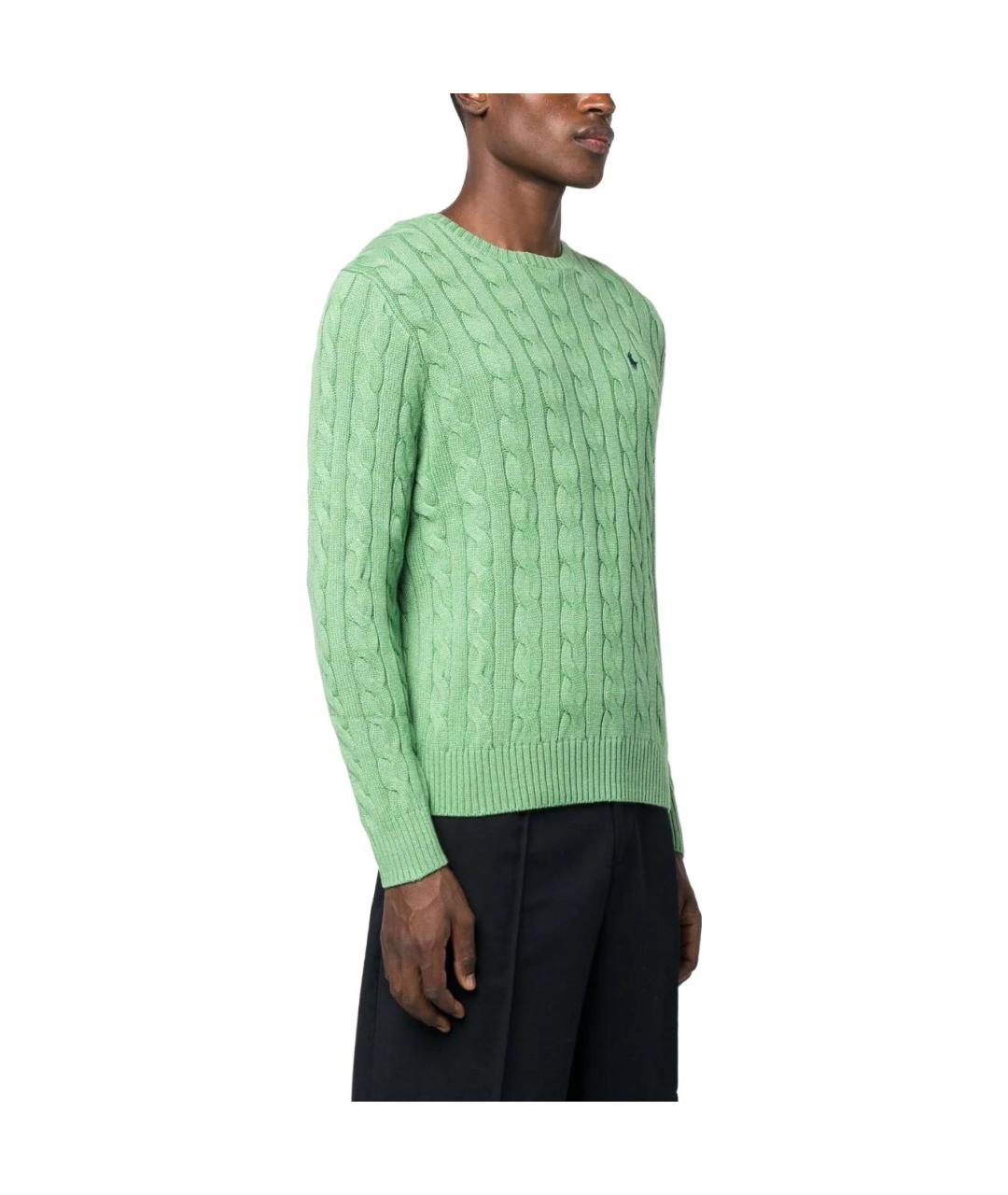POLO RALPH LAUREN Зеленый джемпер / свитер, фото 5