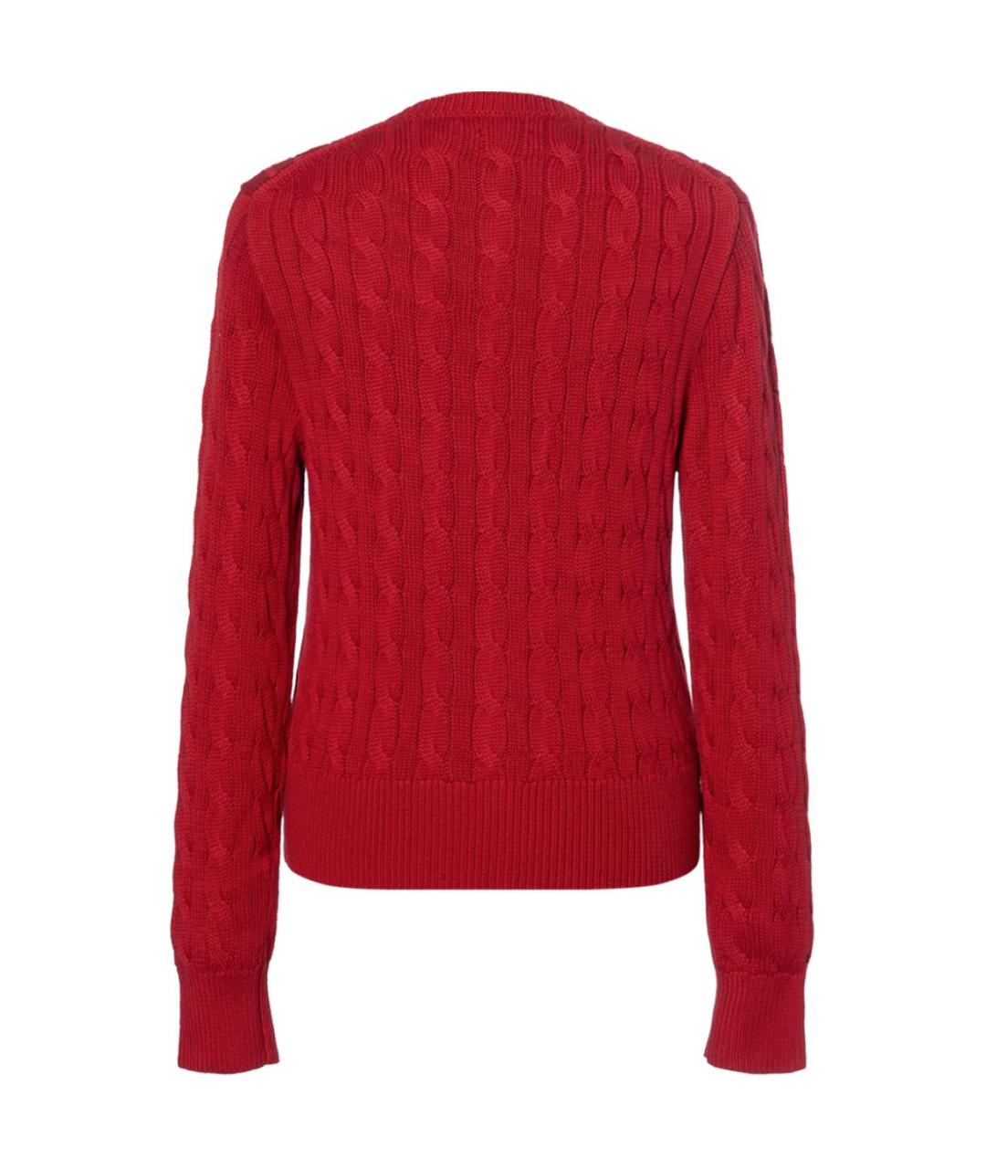 POLO RALPH LAUREN Красный хлопковый кардиган, фото 2