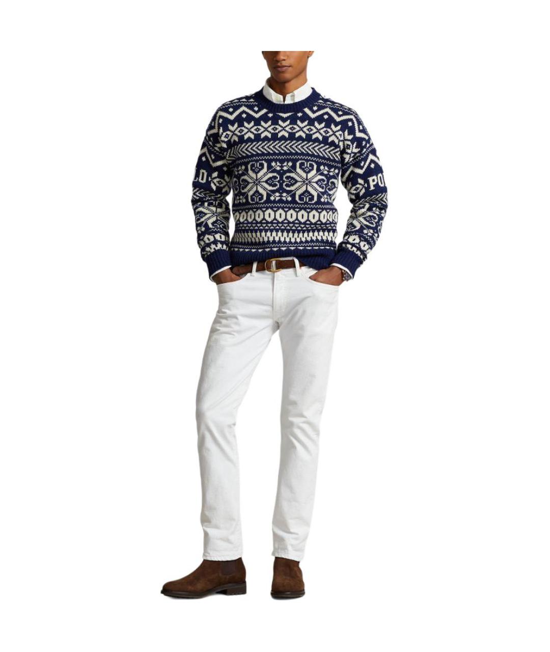 POLO RALPH LAUREN Темно-синий джемпер / свитер, фото 2