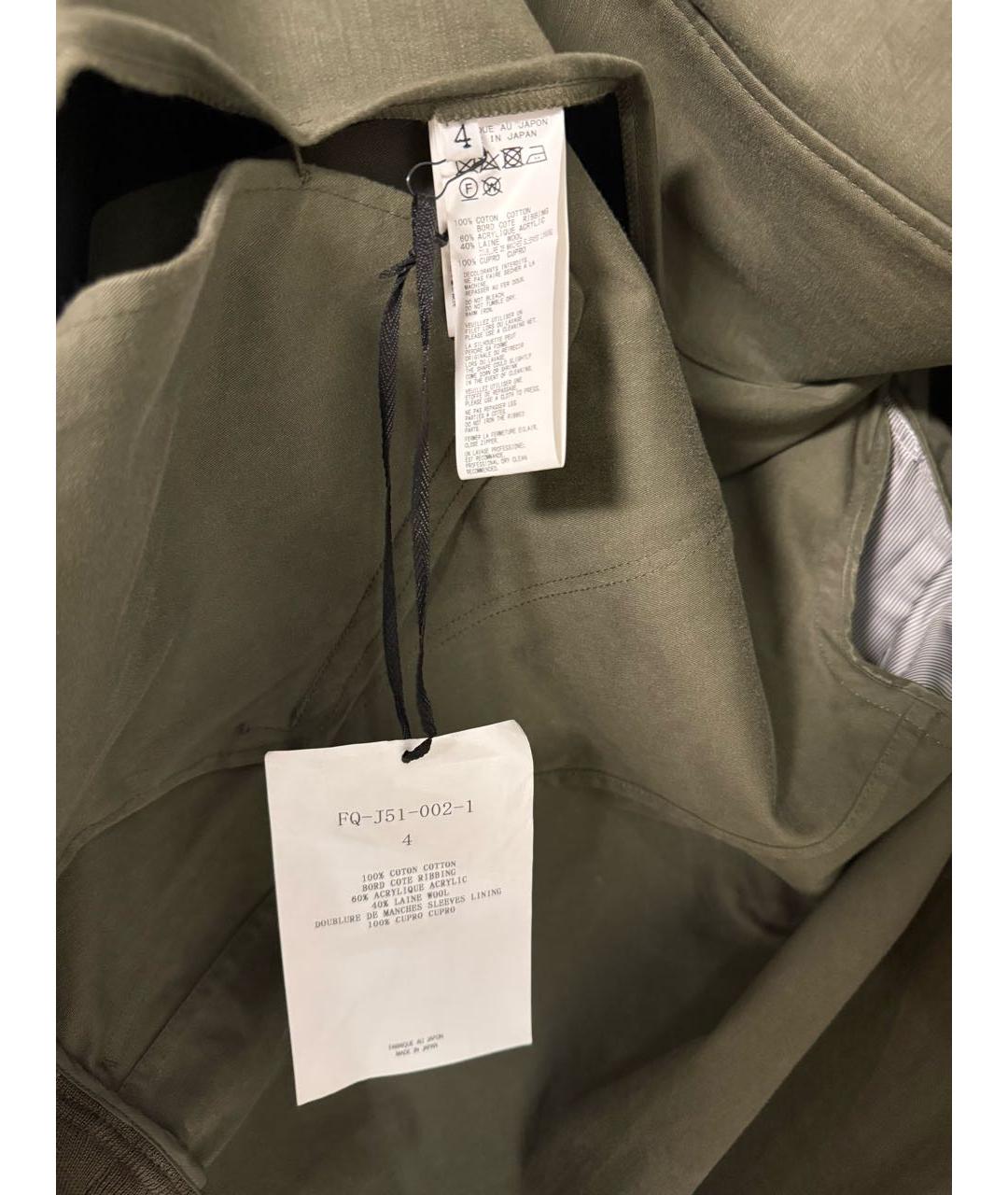 YOHJI YAMAMOTO Хаки куртка, фото 6