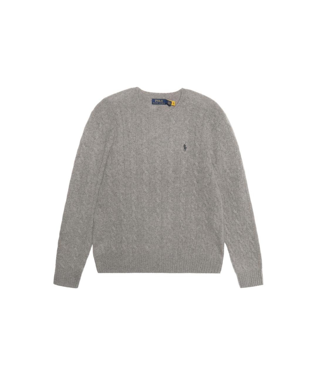 POLO RALPH LAUREN Серый шерстяной джемпер / свитер, фото 1