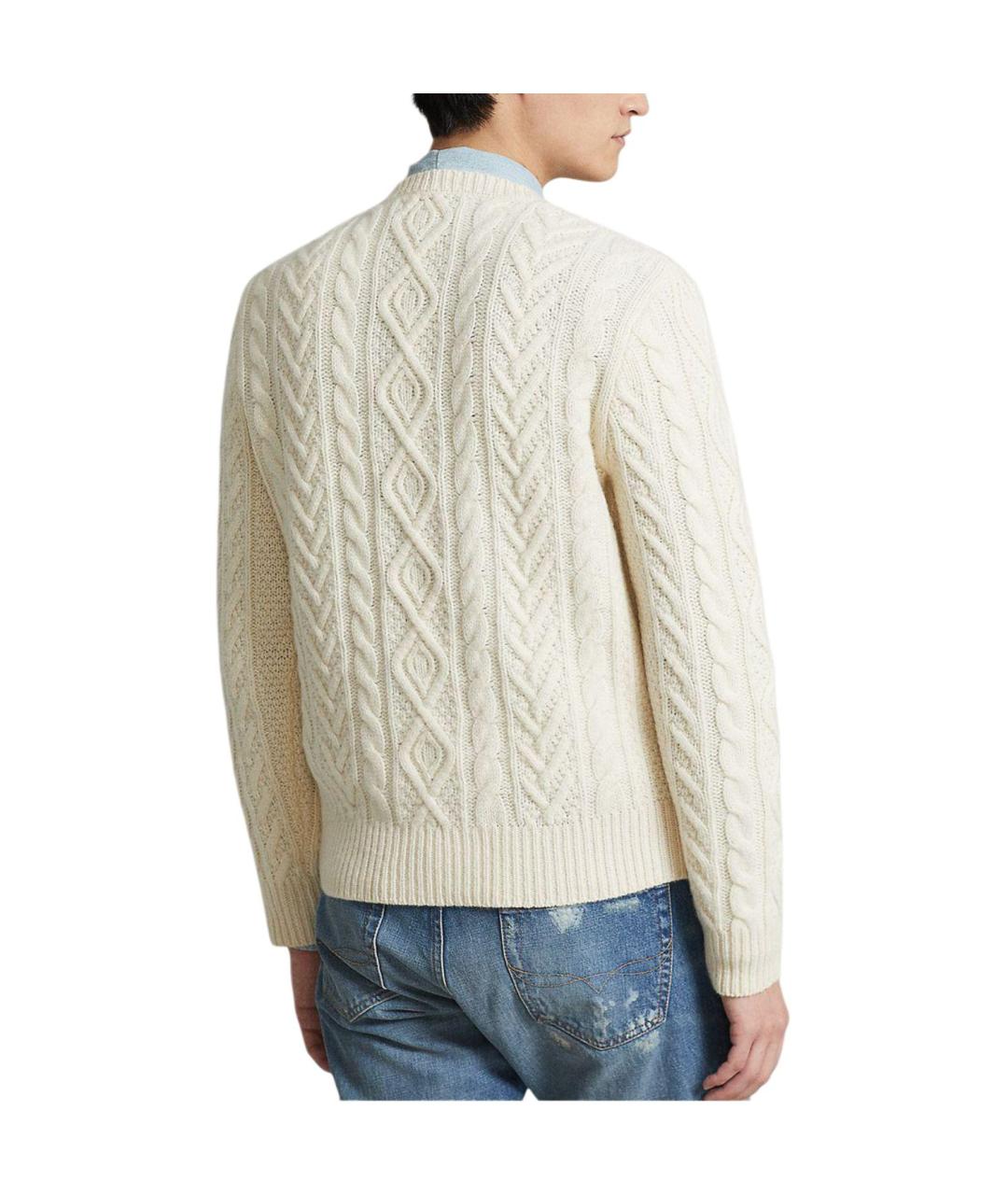 POLO RALPH LAUREN Бежевый джемпер / свитер, фото 3