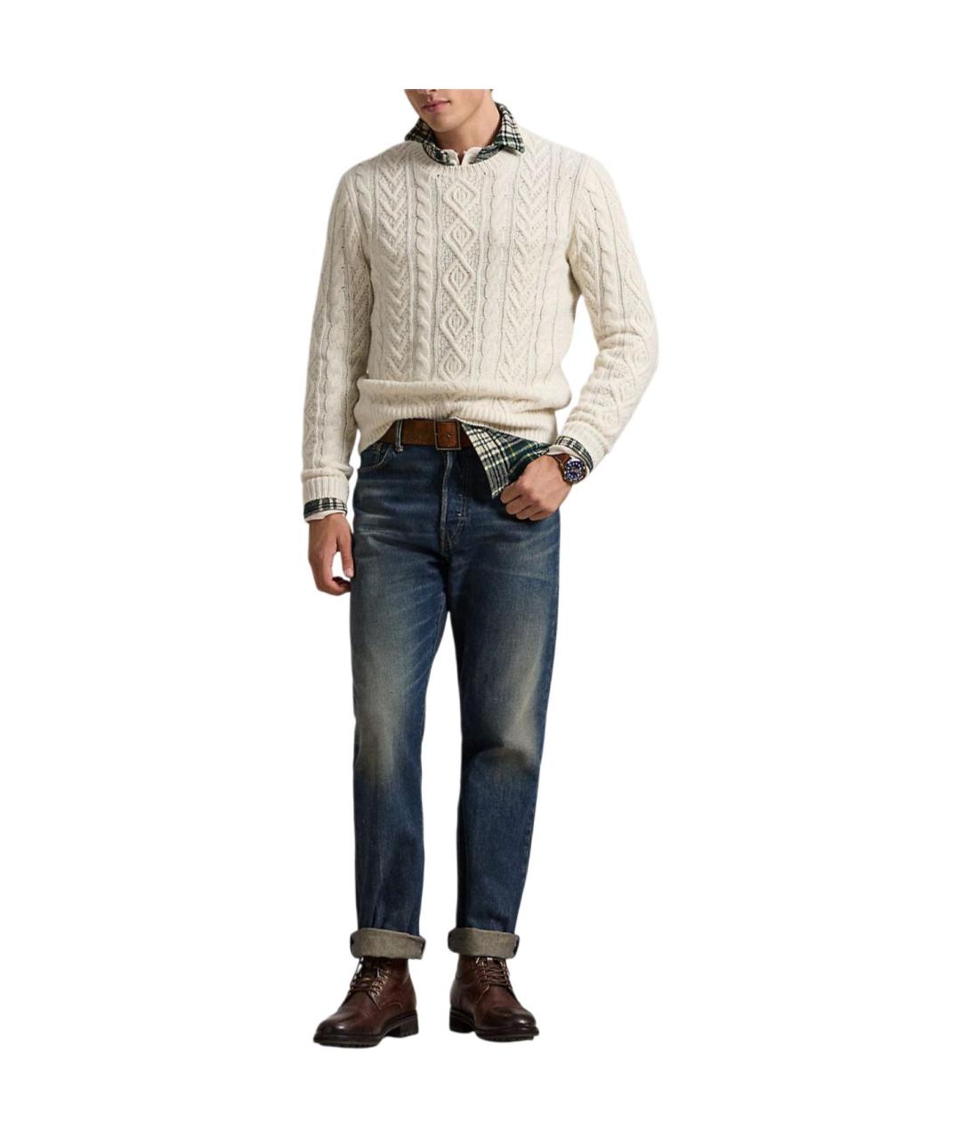 POLO RALPH LAUREN Бежевый джемпер / свитер, фото 4