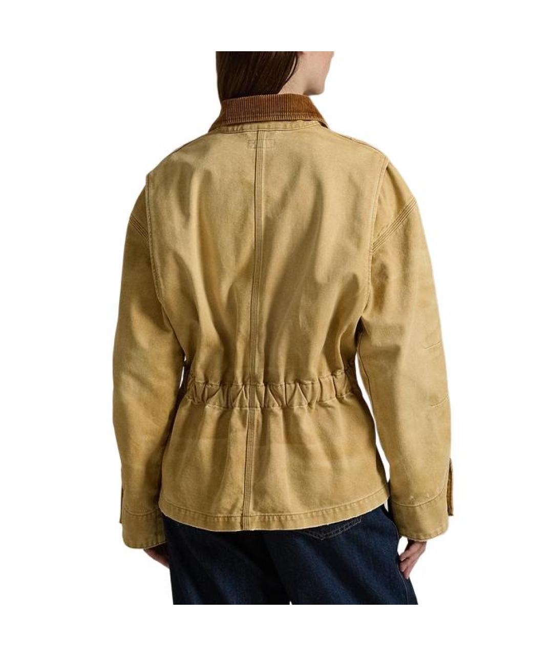 POLO RALPH LAUREN Коричневая хлопковая куртка, фото 3