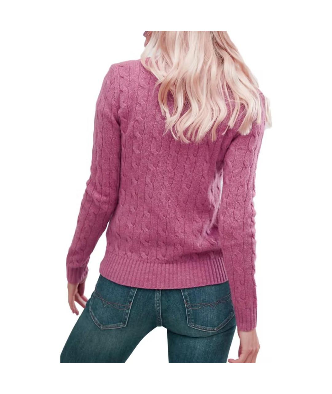POLO RALPH LAUREN Розовый джемпер / свитер, фото 4