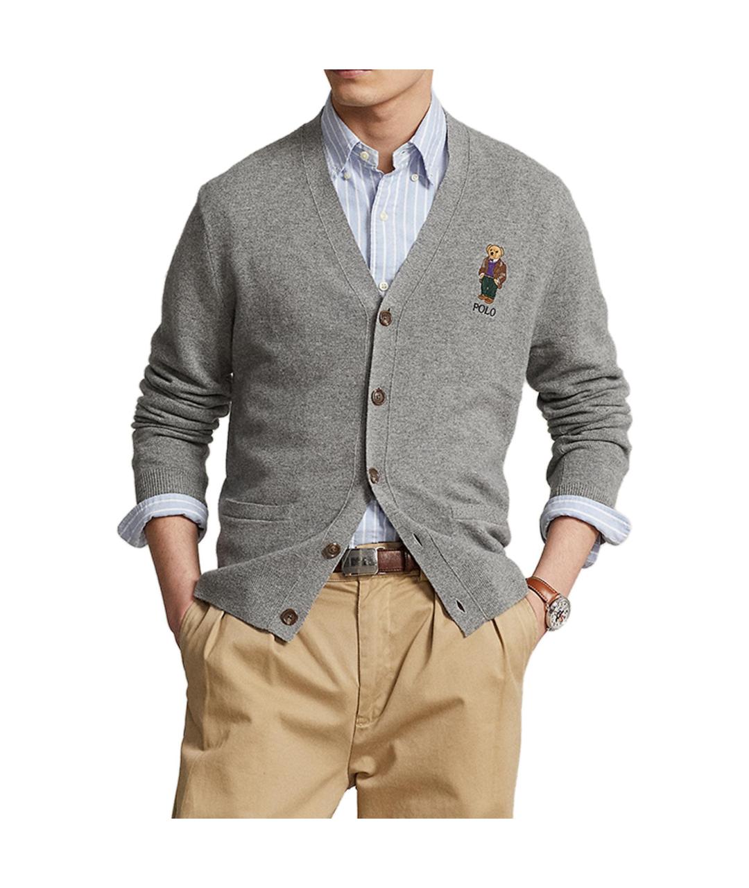 POLO RALPH LAUREN Серый джемпер / свитер, фото 4