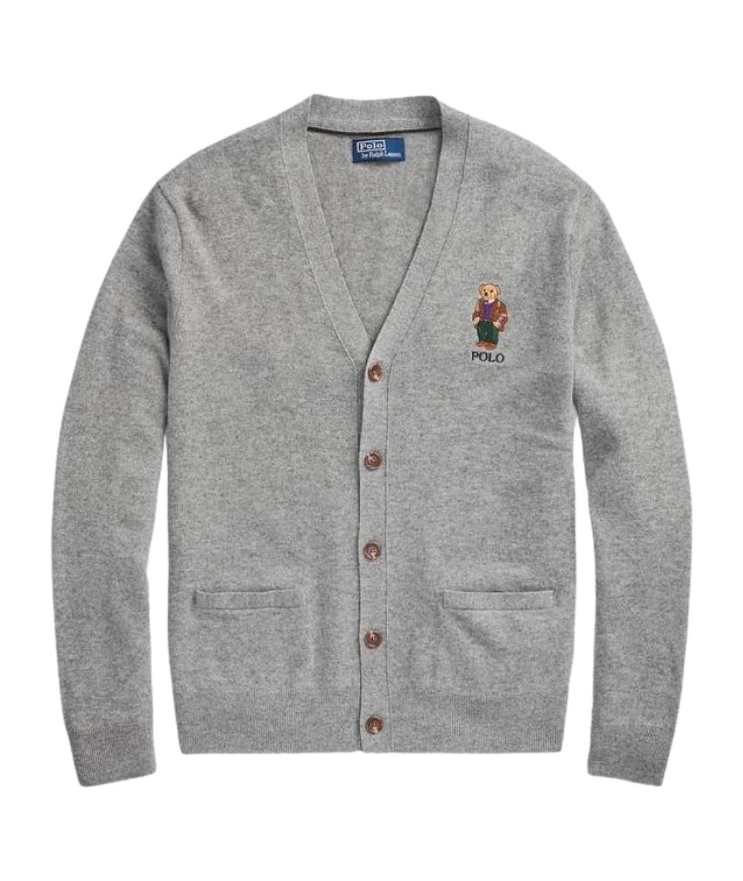 POLO RALPH LAUREN Серый кардиган, фото 1