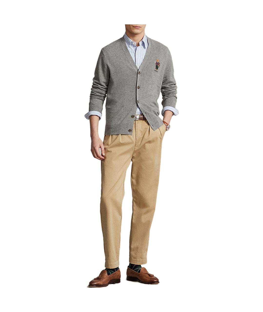 POLO RALPH LAUREN Серый джемпер / свитер, фото 2