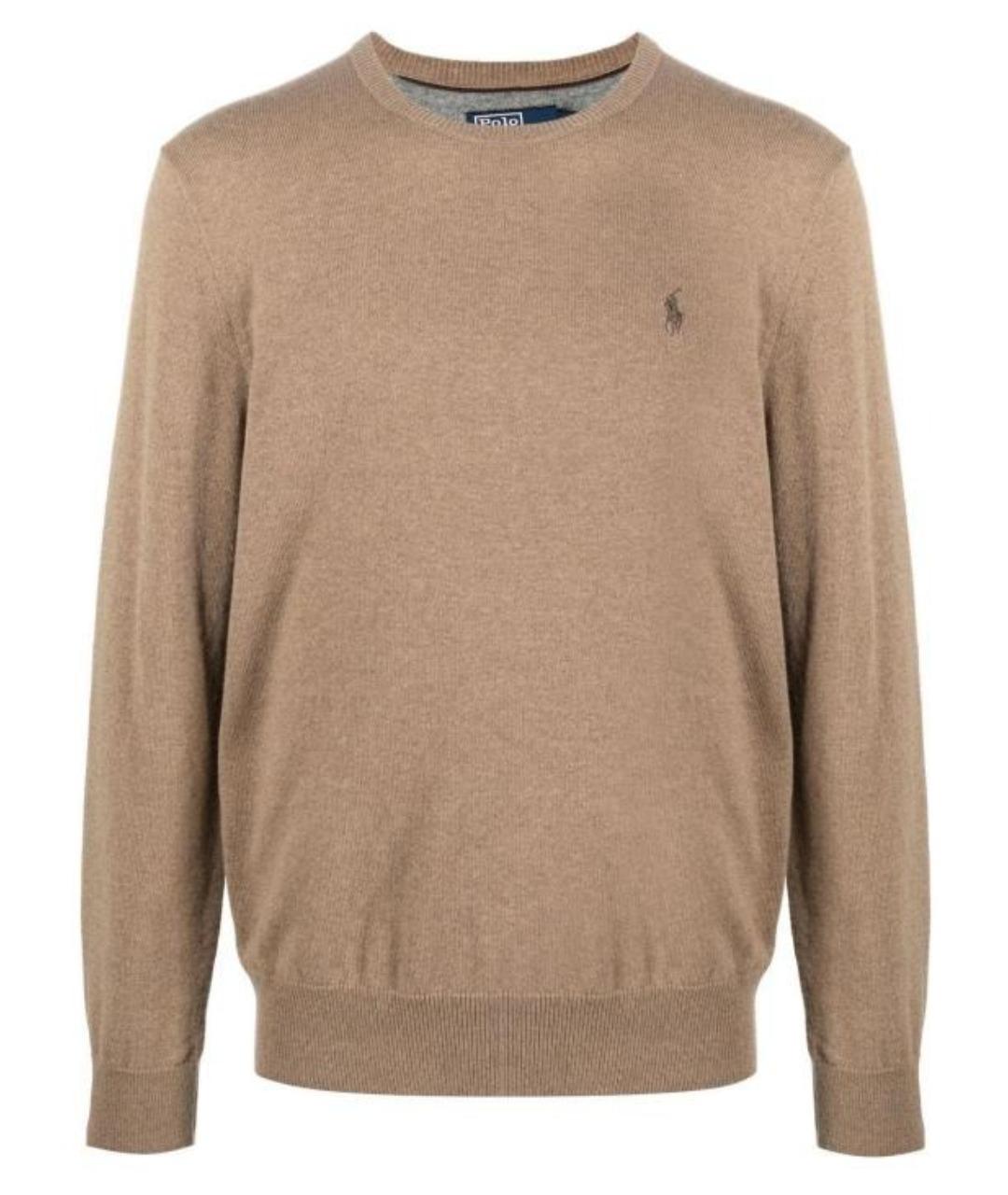 POLO RALPH LAUREN Коричневый джемпер / свитер, фото 1