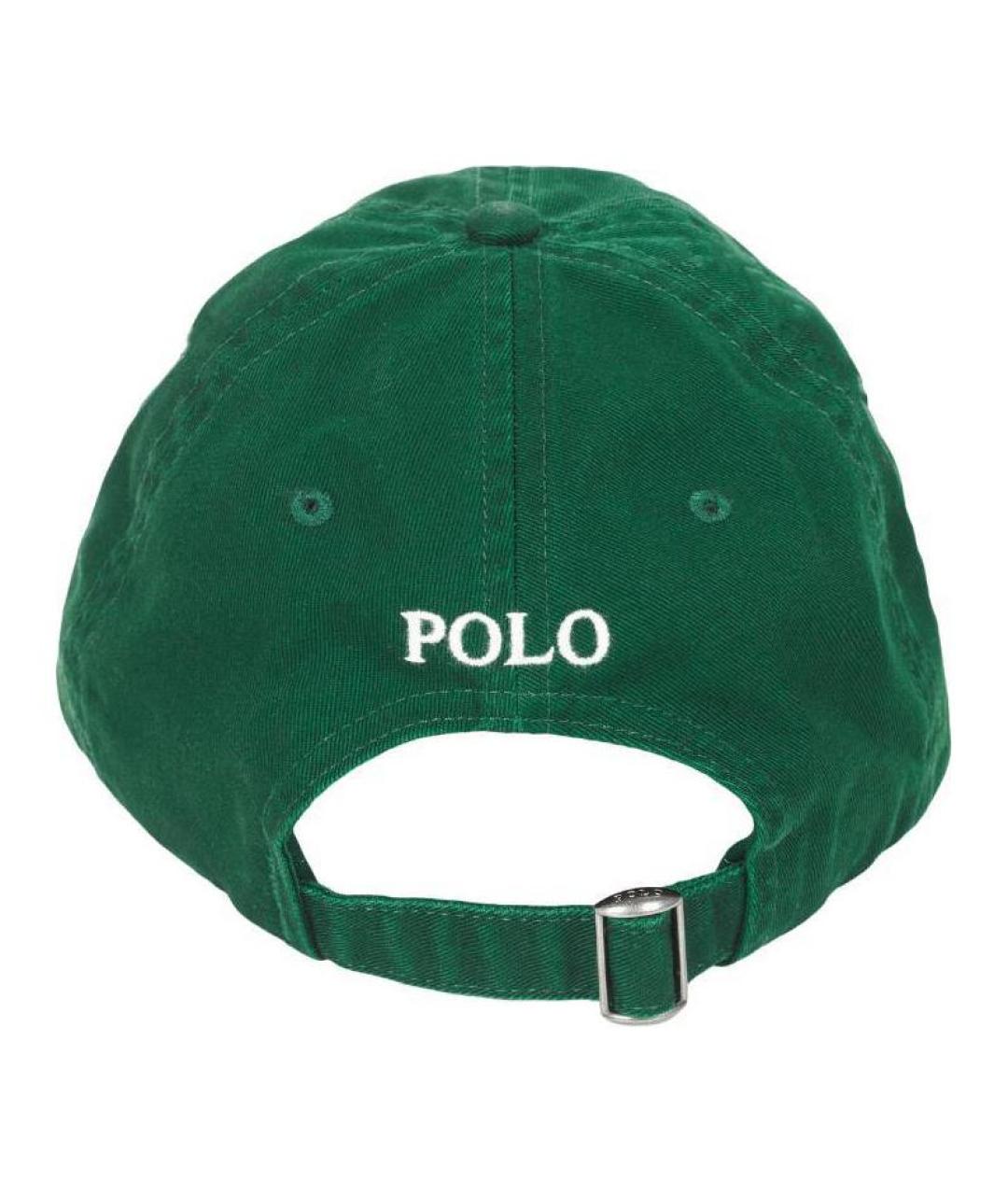POLO RALPH LAUREN Зеленая хлопковая кепка, фото 2