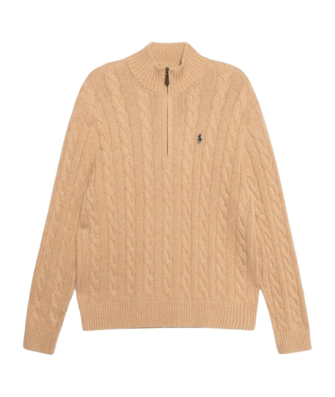 POLO RALPH LAUREN Коричневый джемпер / свитер, фото 1