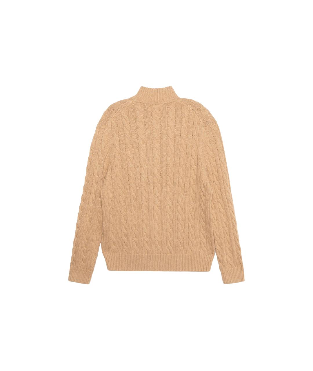 POLO RALPH LAUREN Коричневый джемпер / свитер, фото 2