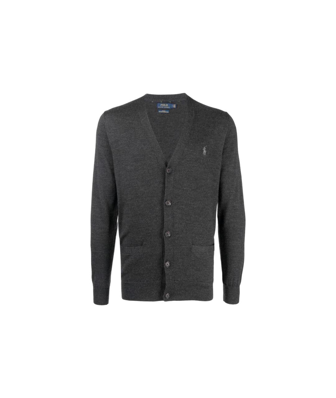 POLO RALPH LAUREN Серый кардиган, фото 1