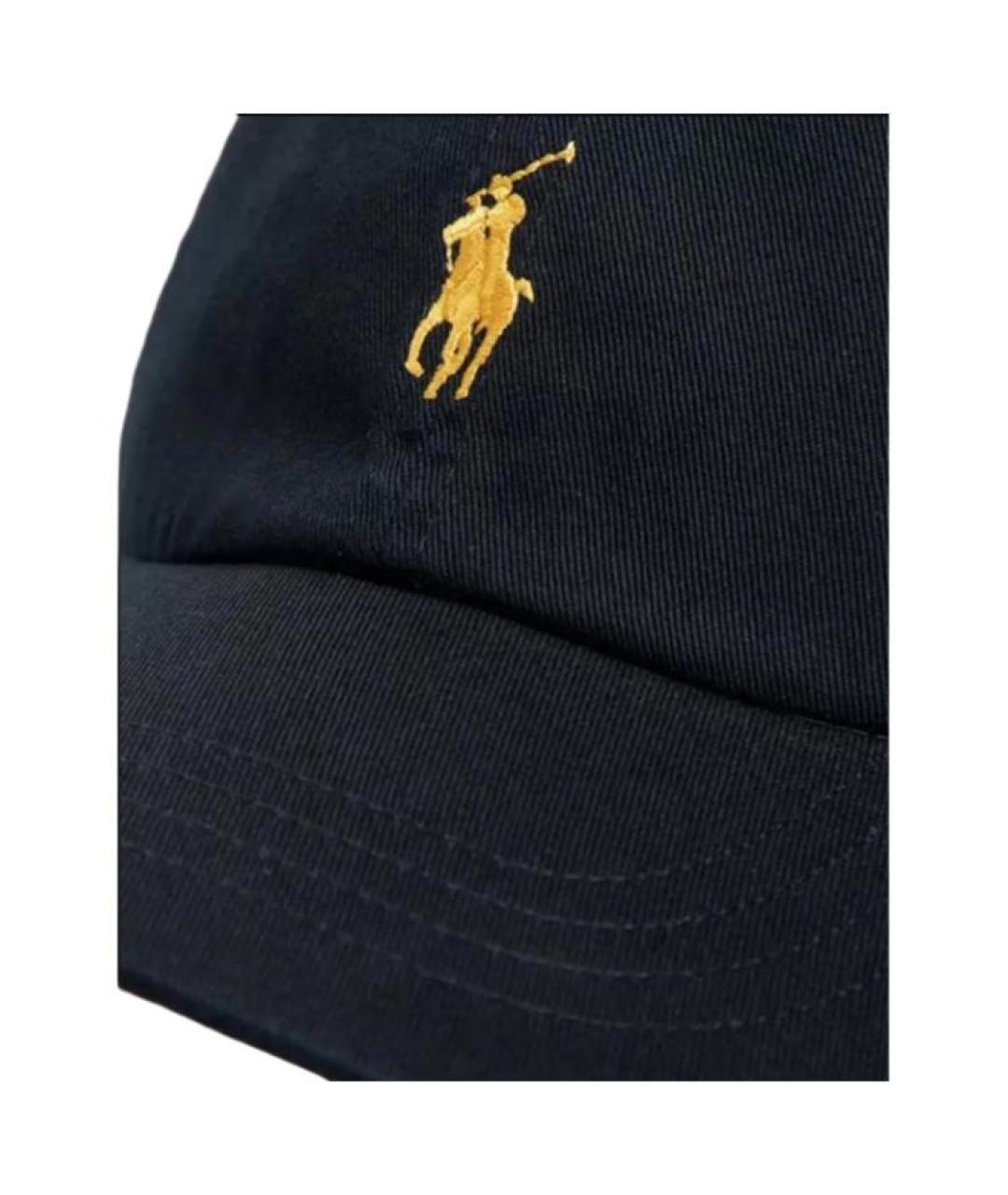 POLO RALPH LAUREN Черная хлопковая кепка/бейсболка, фото 5