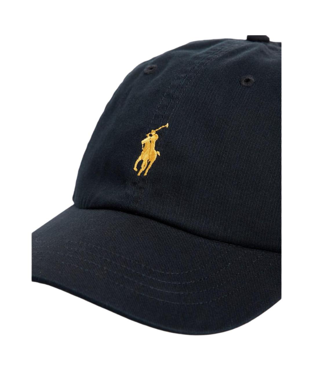 POLO RALPH LAUREN Черная хлопковая кепка/бейсболка, фото 3