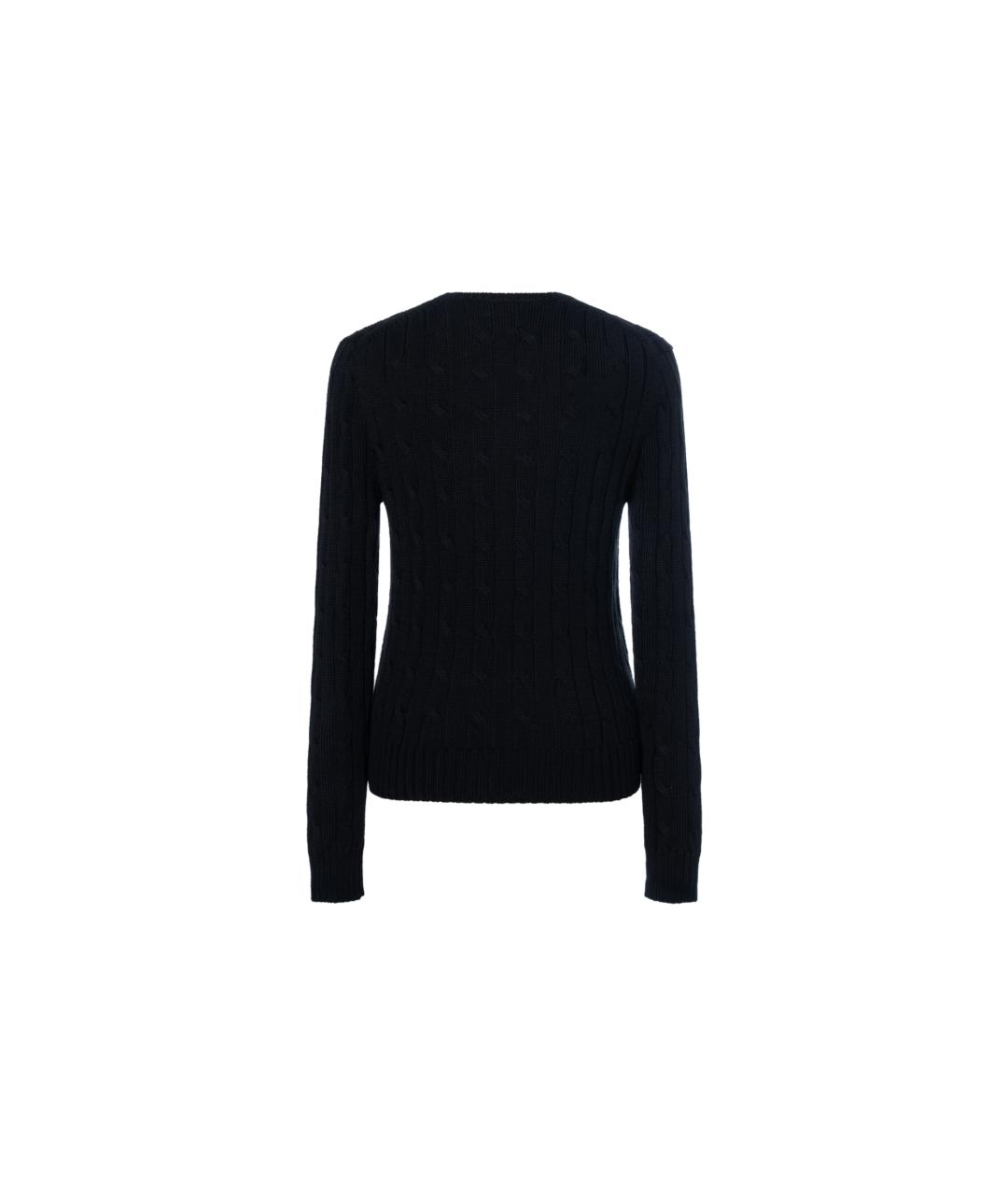 POLO RALPH LAUREN Черный шерстяной джемпер / свитер, фото 2