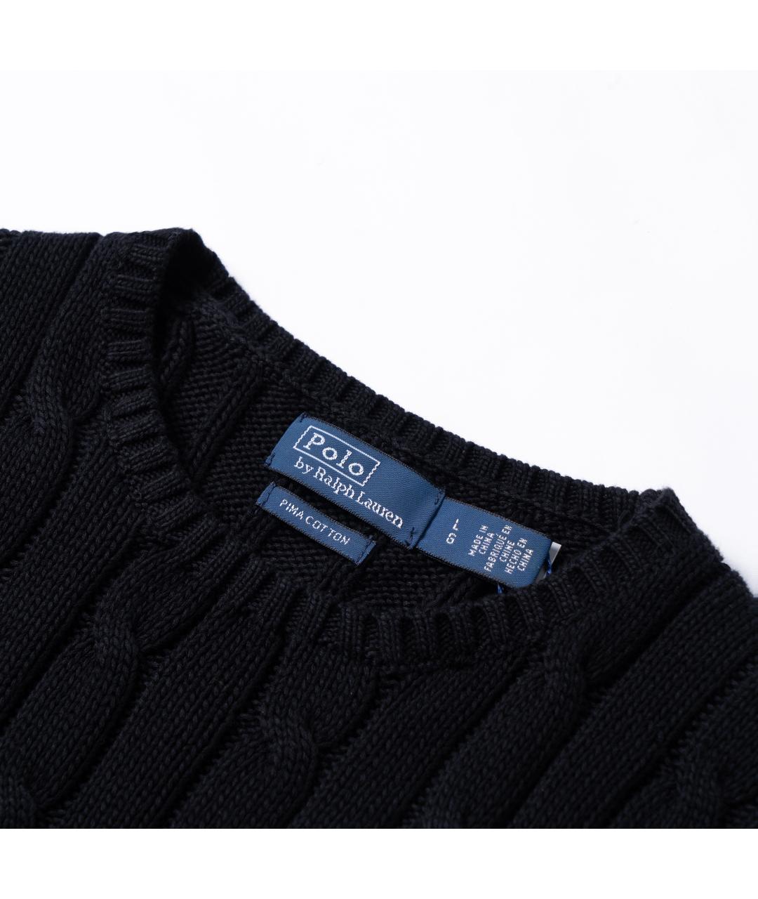 POLO RALPH LAUREN Черный шерстяной джемпер / свитер, фото 9