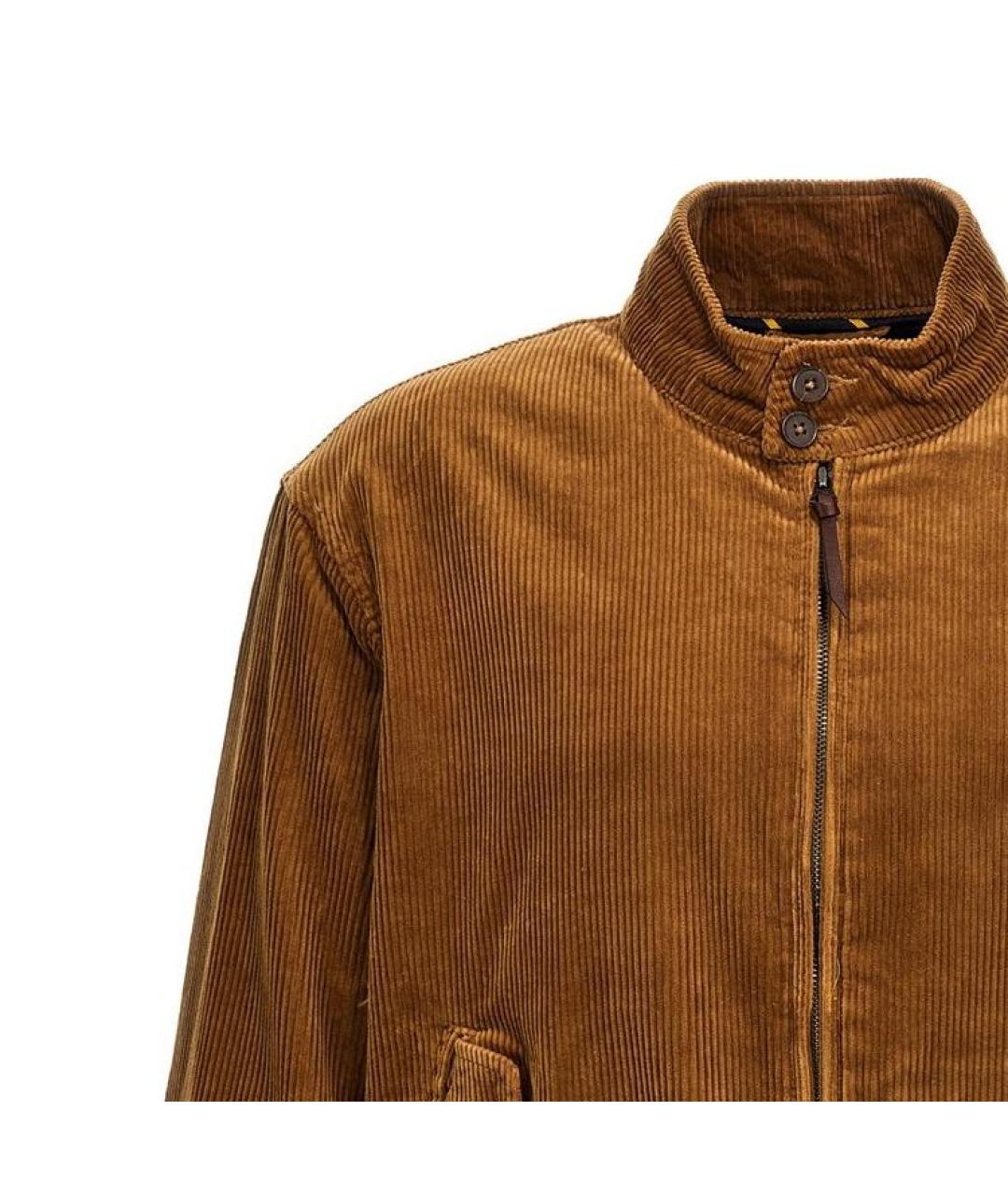 POLO RALPH LAUREN Коричневая хлопковая куртка, фото 3