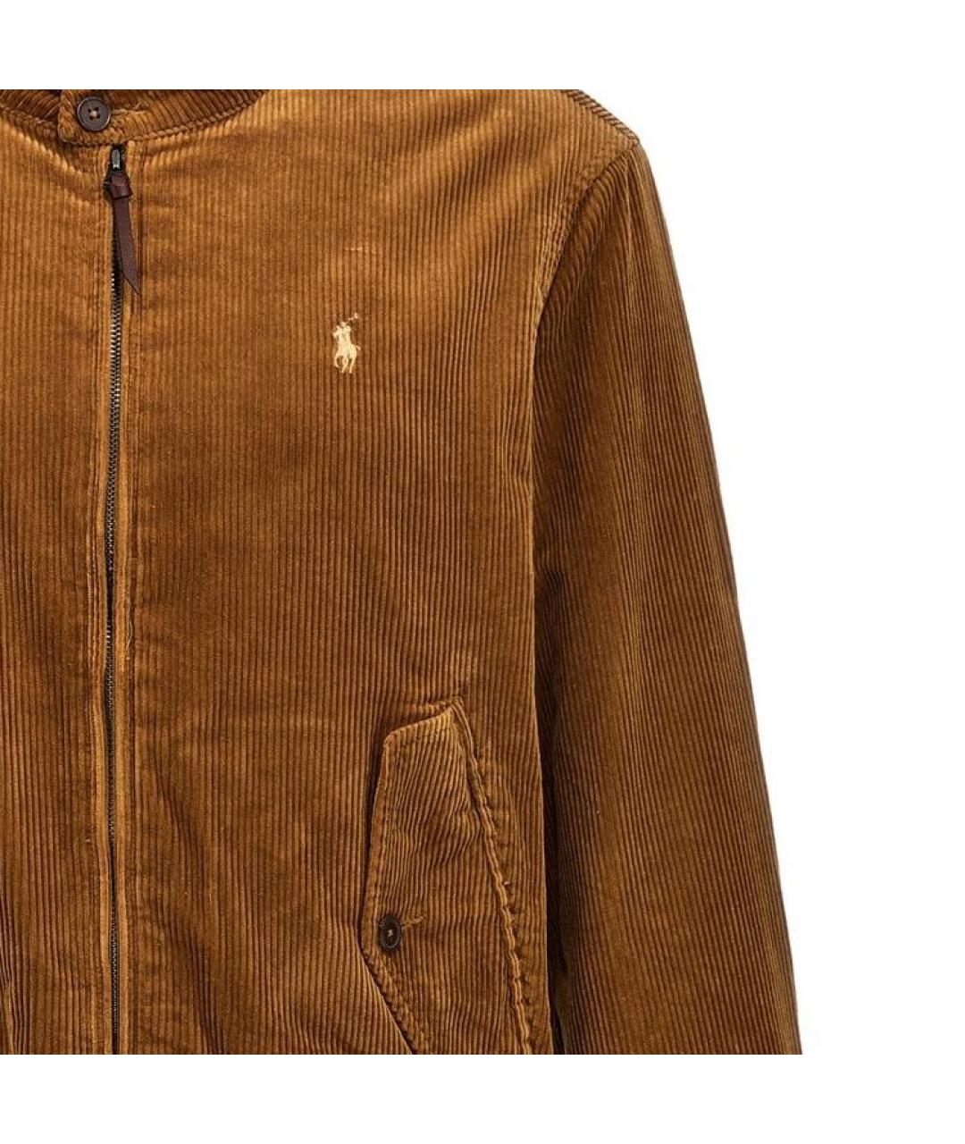 POLO RALPH LAUREN Коричневая хлопковая куртка, фото 4