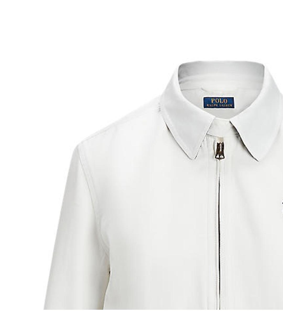 POLO RALPH LAUREN Белая хлопковая куртка, фото 2