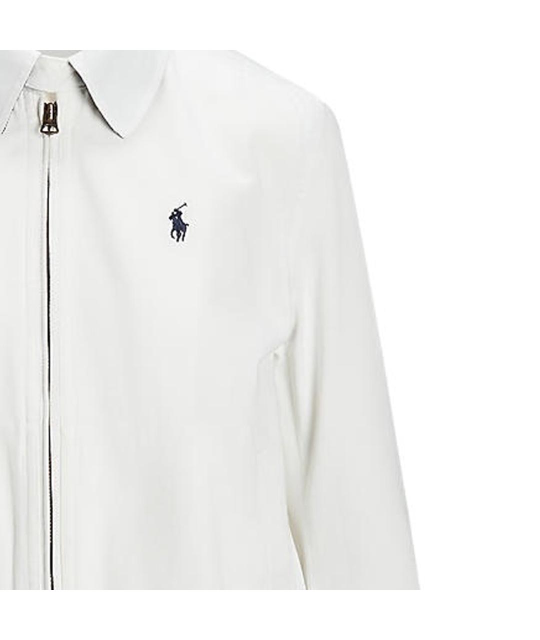 POLO RALPH LAUREN Белая хлопковая куртка, фото 4