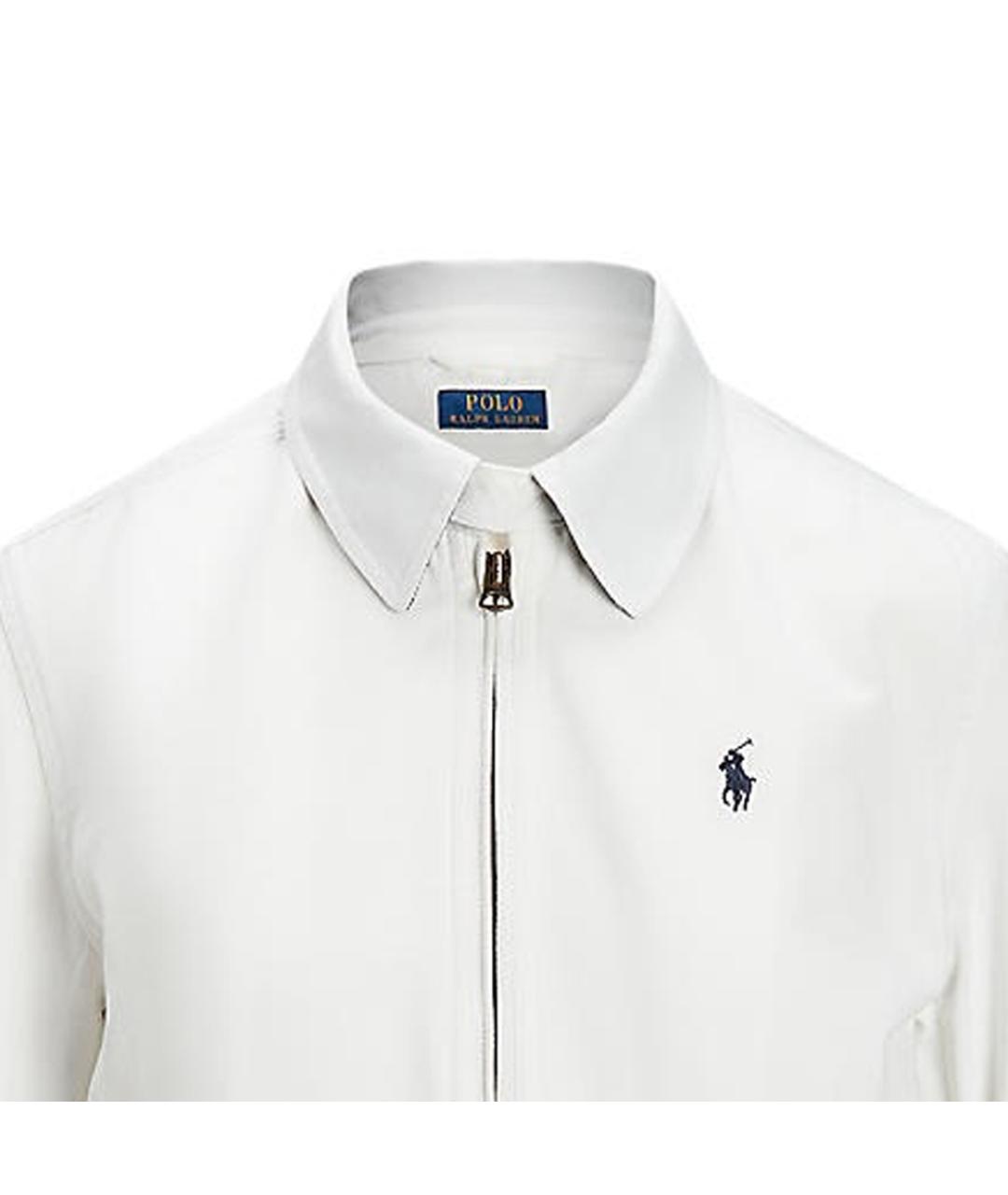 POLO RALPH LAUREN Белая хлопковая куртка, фото 5