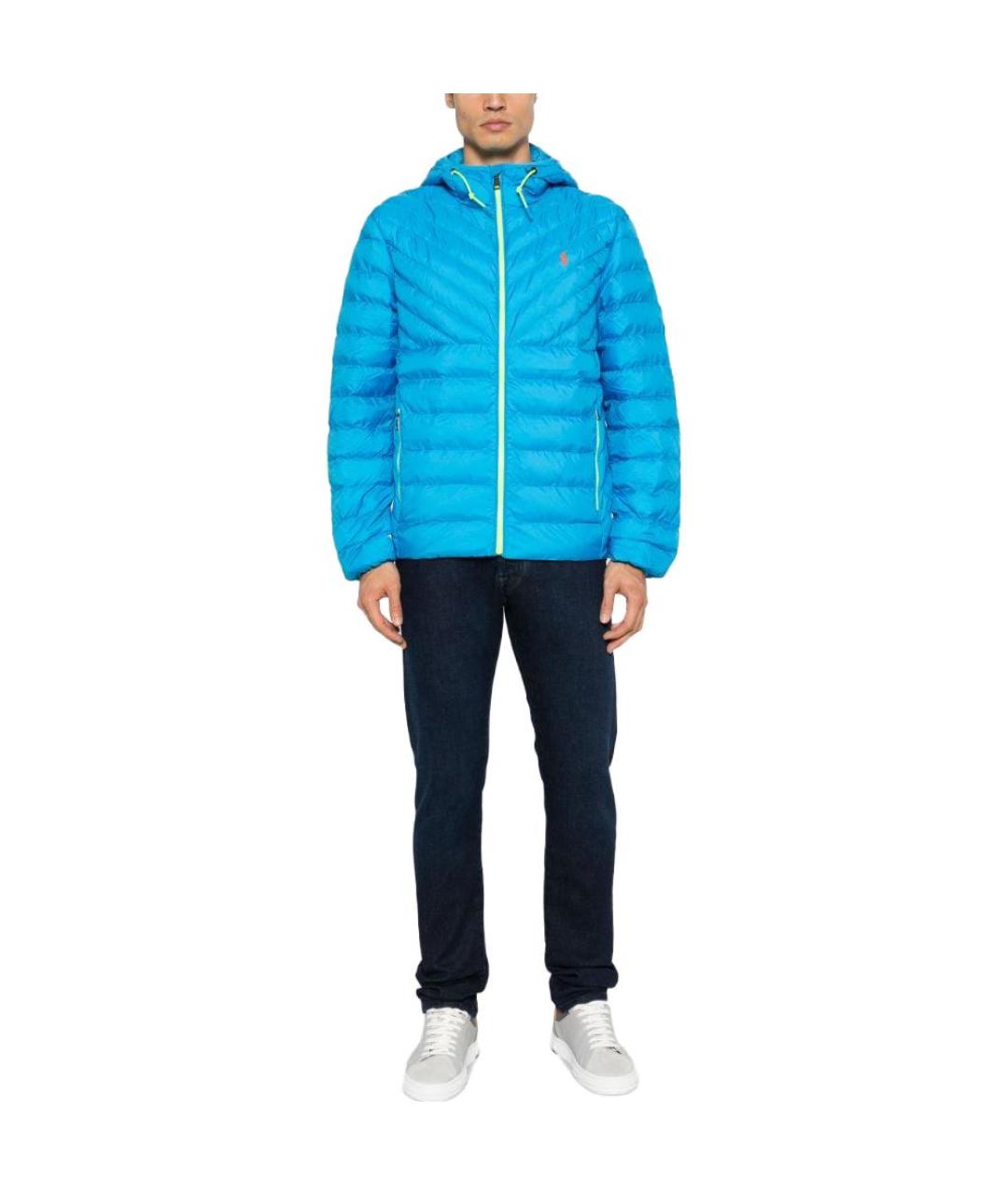 POLO RALPH LAUREN Голубой пуховик, фото 2