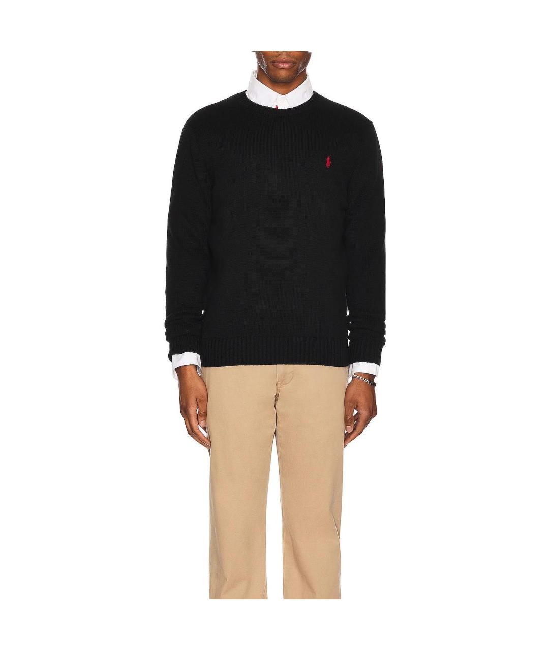 POLO RALPH LAUREN Черный джемпер / свитер, фото 4