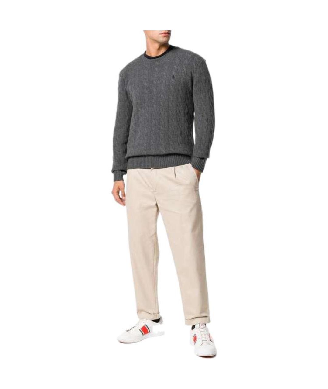 POLO RALPH LAUREN Серый джемпер / свитер, фото 3