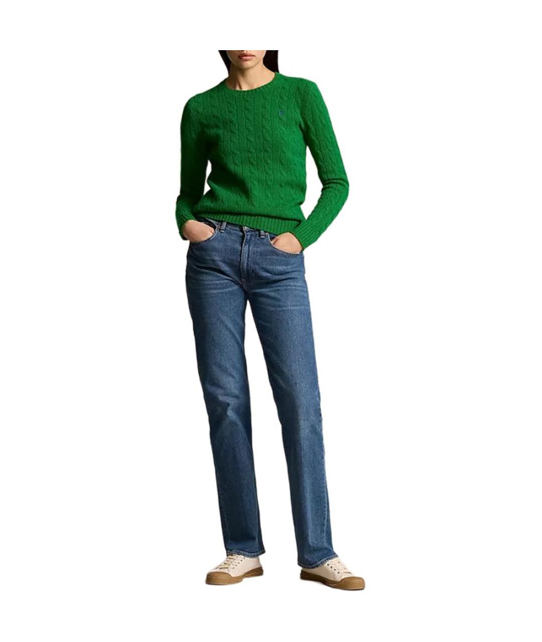 POLO RALPH LAUREN Зеленый джемпер / свитер, фото 3