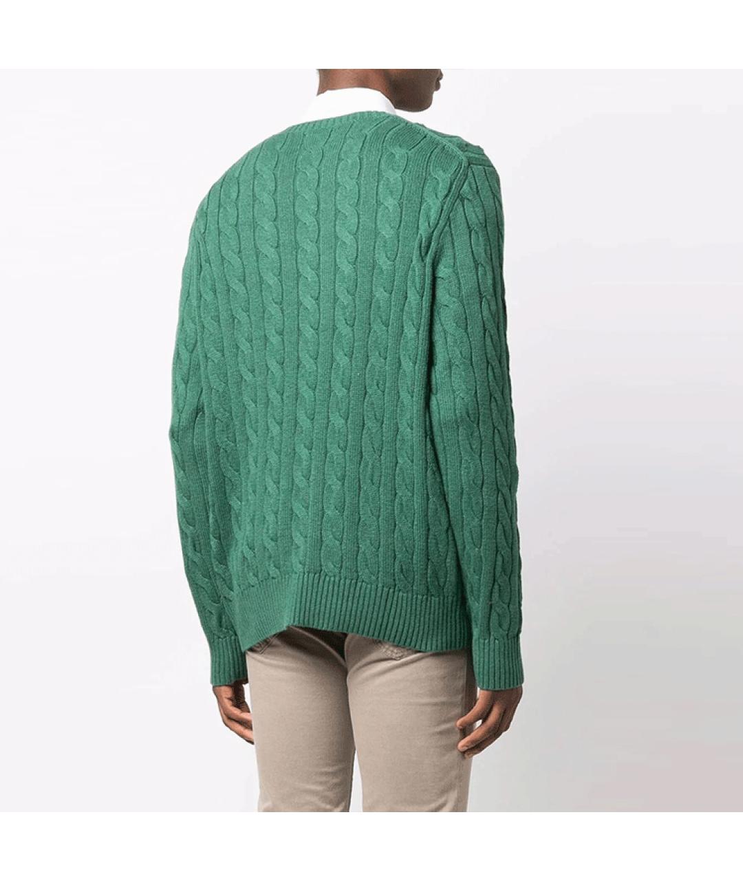POLO RALPH LAUREN Зеленый джемпер / свитер, фото 3