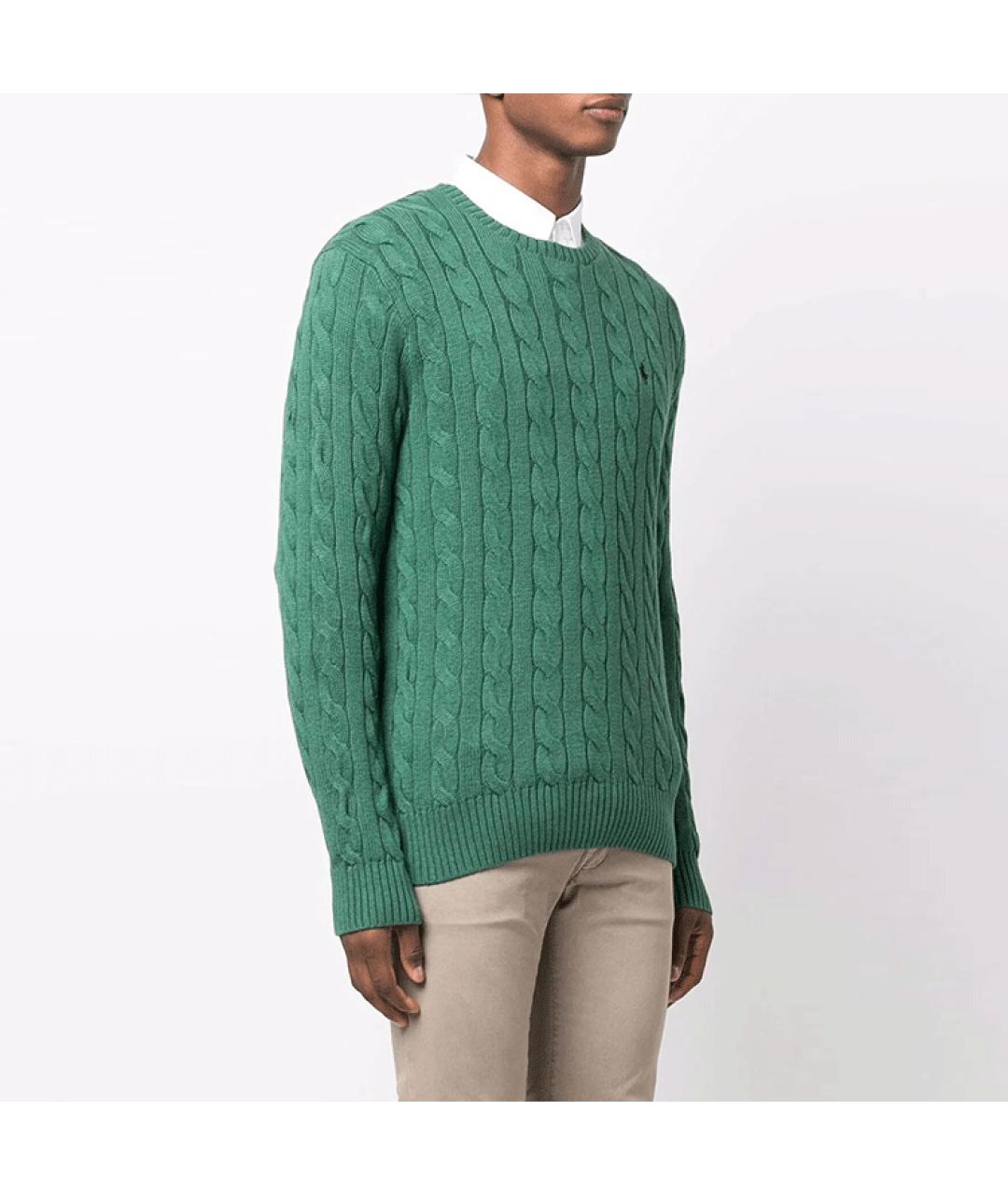 POLO RALPH LAUREN Зеленый джемпер / свитер, фото 4