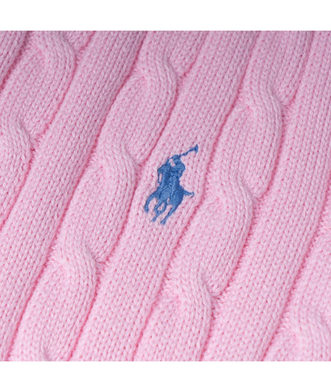 POLO RALPH LAUREN Розовый хлопковый джемпер / свитер, фото 4