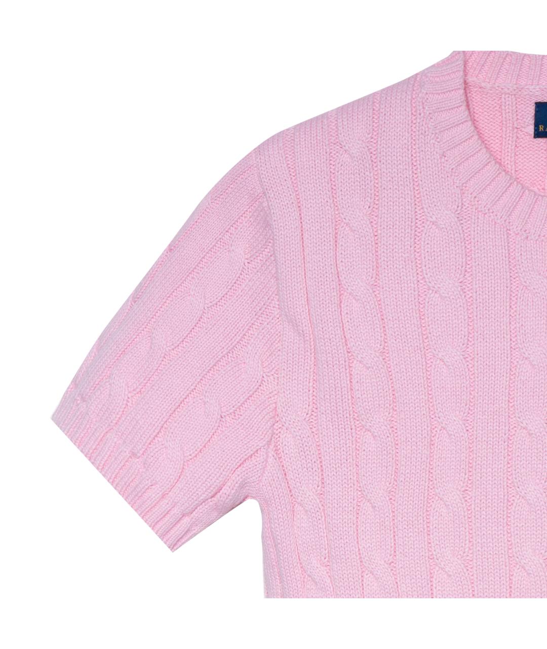 POLO RALPH LAUREN Розовый хлопковый джемпер / свитер, фото 3