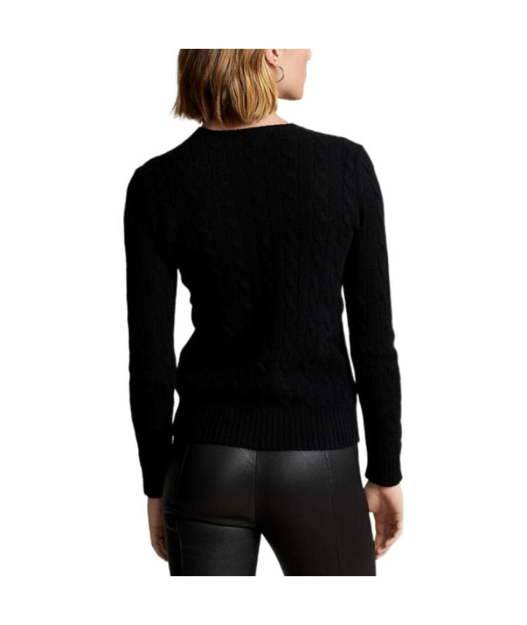 POLO RALPH LAUREN Черный хлопковый джемпер / свитер, фото 4