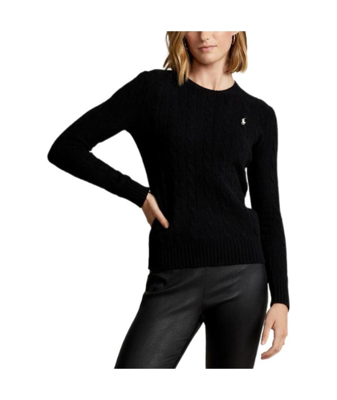 POLO RALPH LAUREN Черный хлопковый джемпер / свитер, фото 3