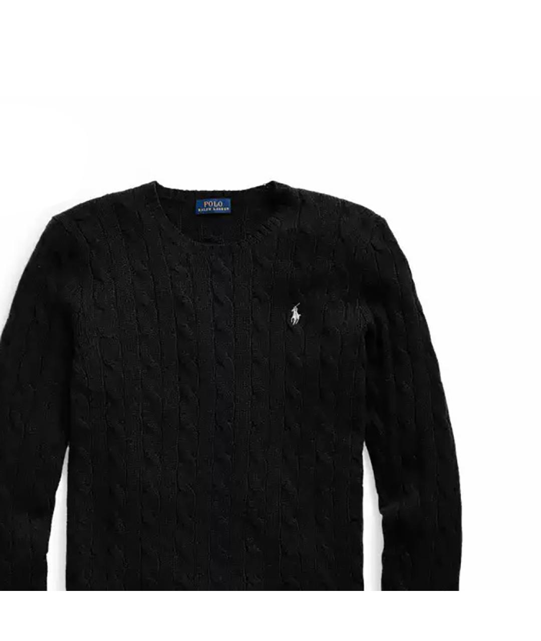 POLO RALPH LAUREN Черный хлопковый джемпер / свитер, фото 5