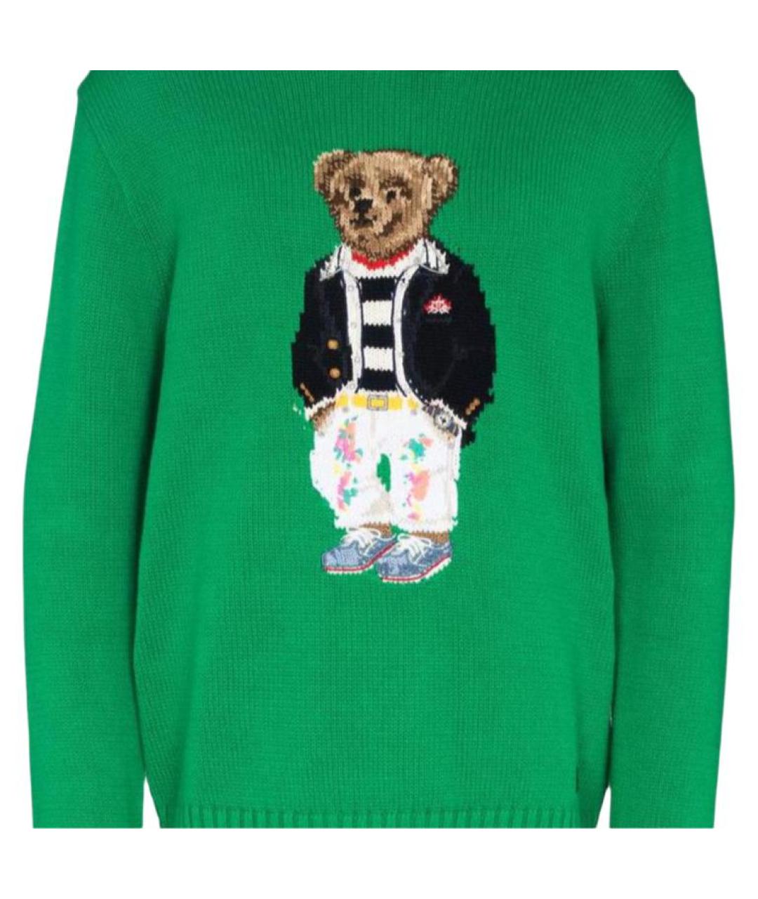 POLO RALPH LAUREN Зеленый джемпер / свитер, фото 2