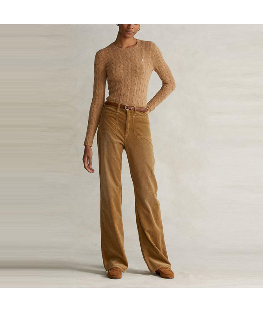 POLO RALPH LAUREN Коричневый джемпер / свитер, фото 2