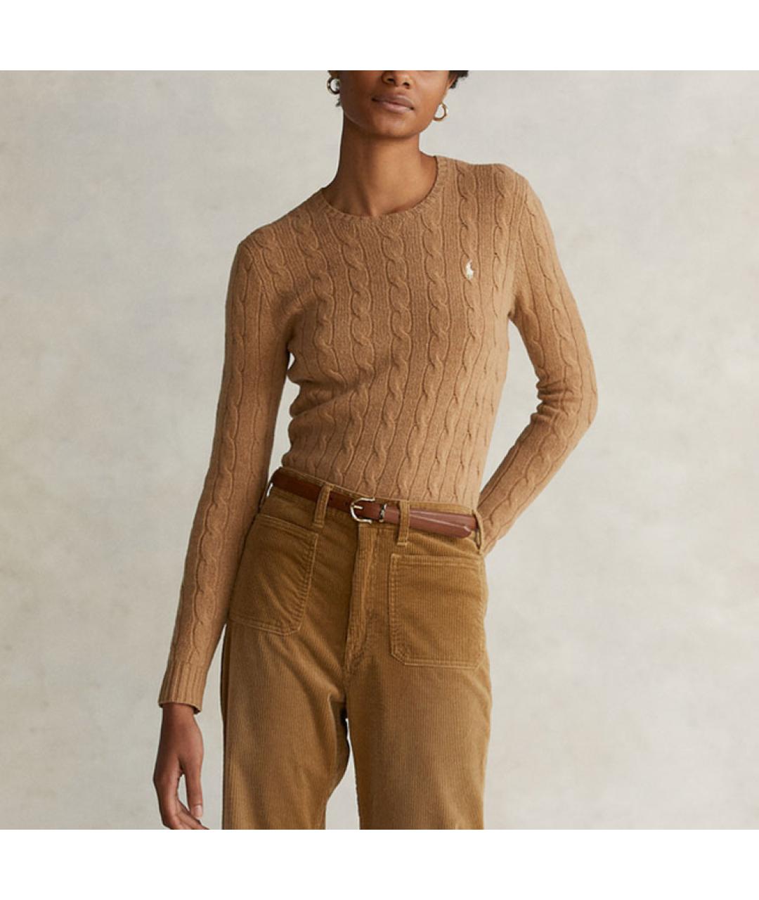 POLO RALPH LAUREN Коричневый джемпер / свитер, фото 3