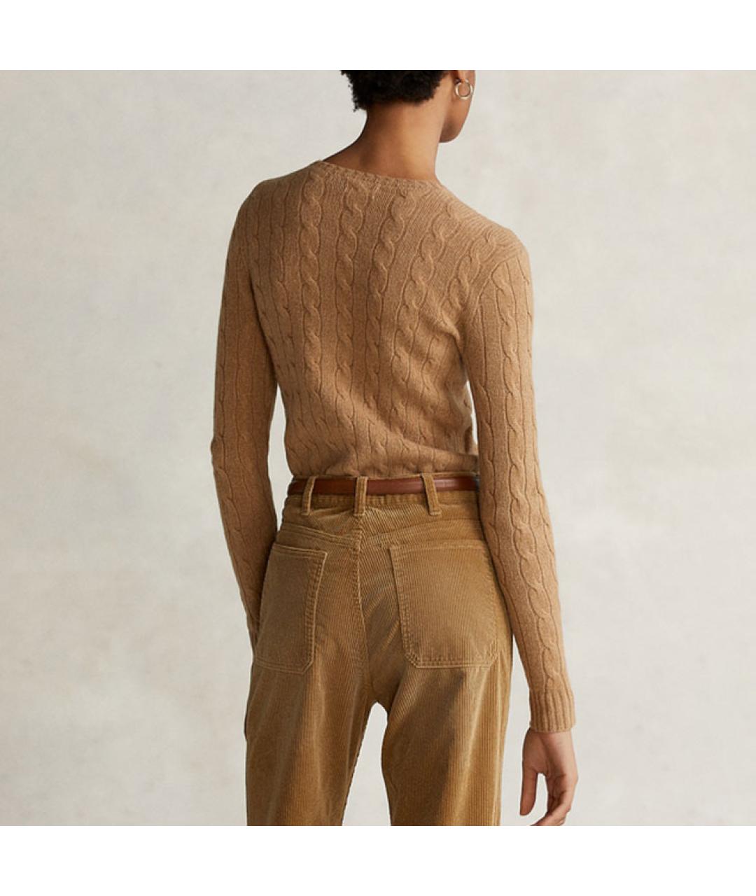 POLO RALPH LAUREN Коричневый джемпер / свитер, фото 4